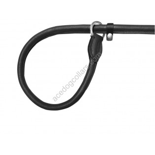 Ace Super SOFT Best Rolled Slip Leather Lead - Black.